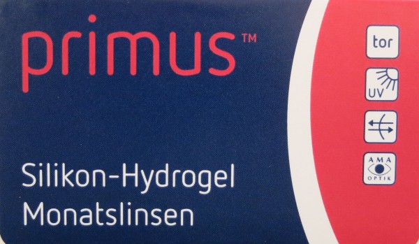 Primus Silikon-Hydrogel Monatslinse torisch 3er Pack