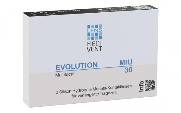 Medivent Evolution MIU 30 multifocal, 3 Stück